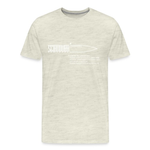 sgiandubh white - Men's Premium T-Shirt
