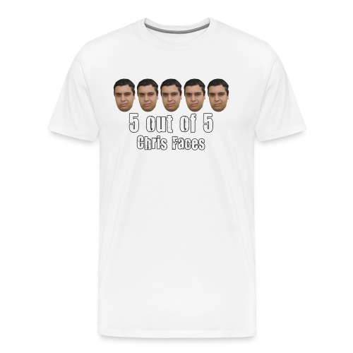 chris faces tshirt full color2 - Men's Premium T-Shirt