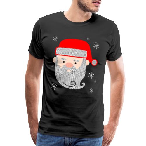 Santa Claus Texture - Men's Premium T-Shirt