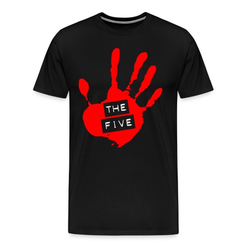 the five logo red on transparent brigh - Men's Premium T-Shirt