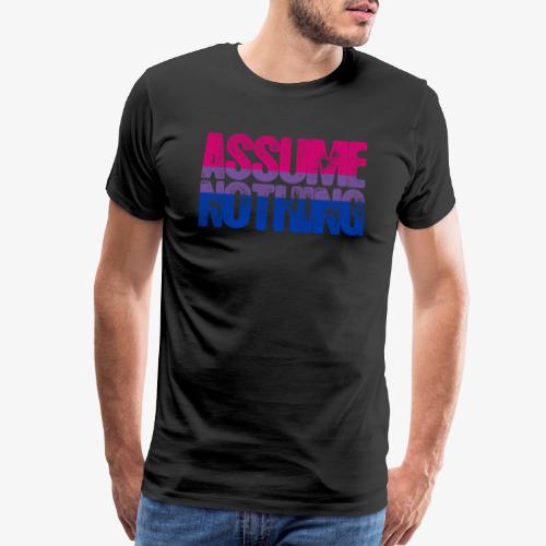 Bisexual Pride Assume Nothing - Men's Premium T-Shirt