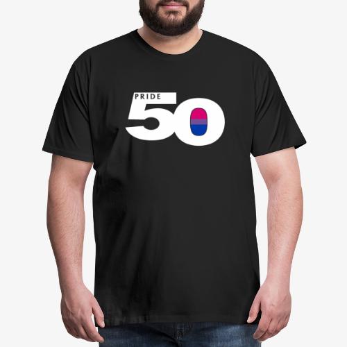 50 Pride Bisexual Pride Flag - Men's Premium T-Shirt