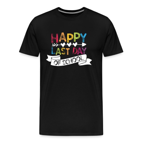 Happy Last Day of School Stamps Teacher T-Shirts - Men's Premium T-Shirt
