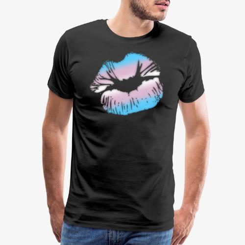 Transgender Pride Big Kissing Lips - Men's Premium T-Shirt