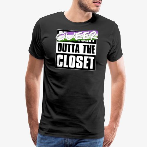 Queer Outta the Closet - Genderqueer Pride - Men's Premium T-Shirt