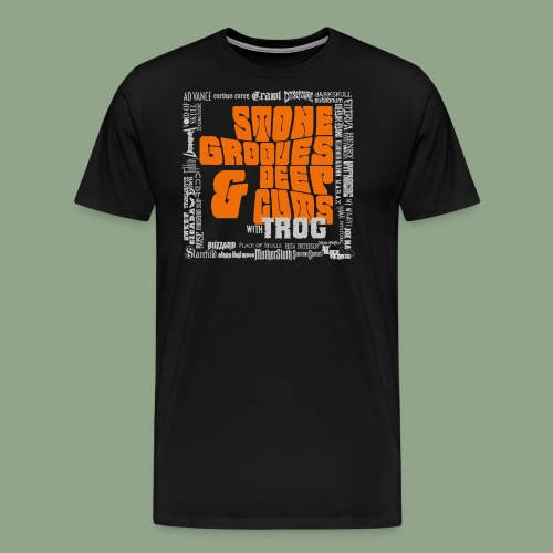 Stone Grooves Deep Cuts Pinch Logo T Shirt - Men's Premium T-Shirt