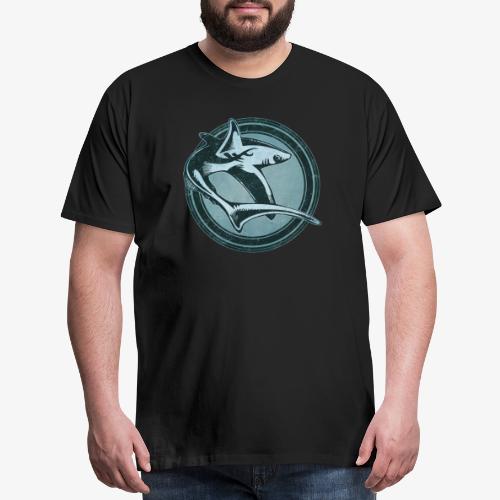 Wild Shark Grunge Animal - Men's Premium T-Shirt
