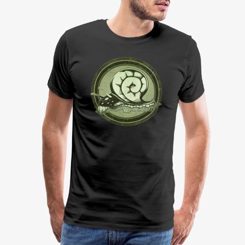 Wild Snail Grunge Animal - Men's Premium T-Shirt