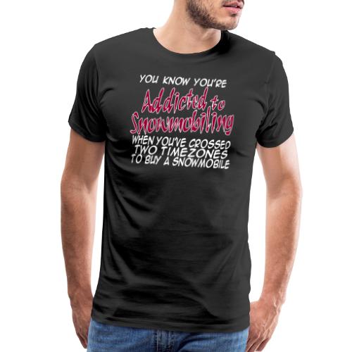 Snowmobile Time Zones - Men's Premium T-Shirt