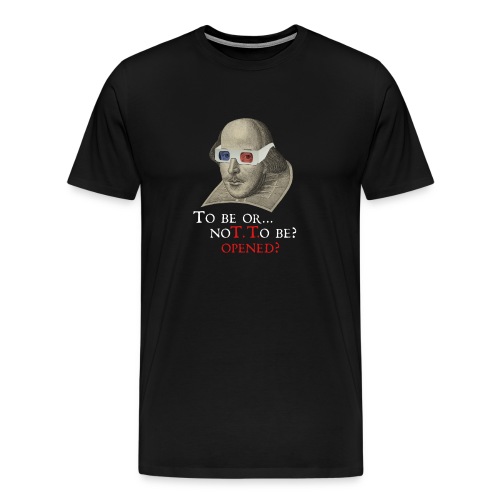 Shakespeare Bard-Code Logo (dark) - Men's Premium T-Shirt