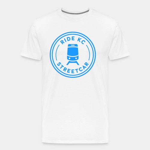KC Streetcar Stamp Blue - Men's Premium T-Shirt
