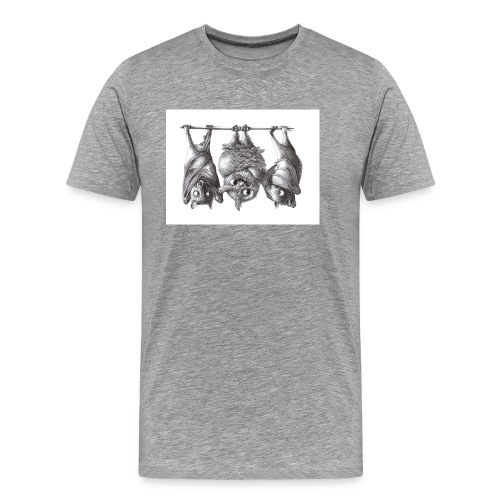 Vampire Owl with Bats - Men's Premium T-Shirt