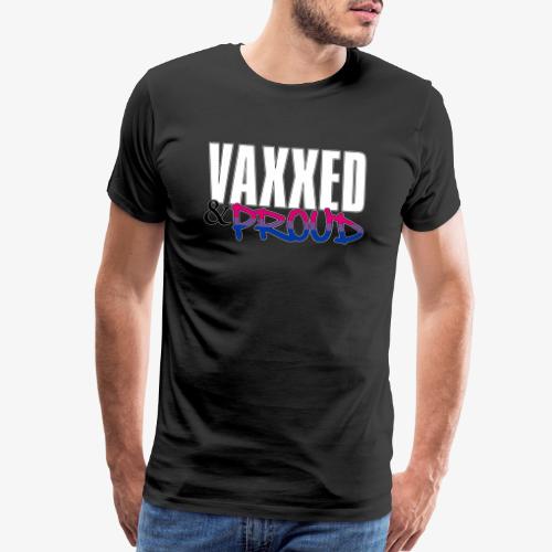 Vaxxed & Proud Bisexual Pride Flag - Men's Premium T-Shirt