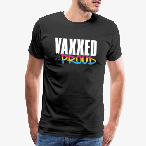 Vaxxed & Proud Pansexual Pride Flag - Men's Premium T-Shirt