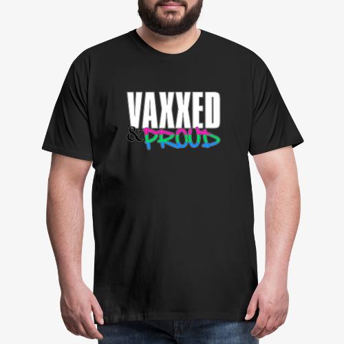 Vaxxed & Proud Polysexual Pride Flag - Men's Premium T-Shirt
