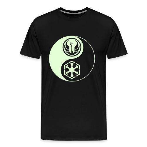 Star Wars SWTOR Yin Yang 1-Color Light - Men's Premium T-Shirt