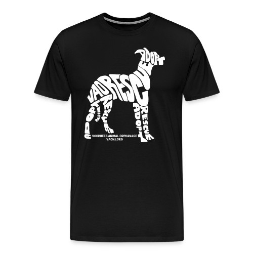 Words Dog White png - Men's Premium T-Shirt