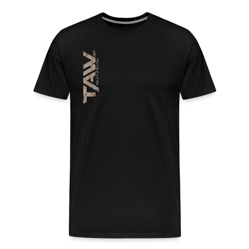 TAW Side Logo Camo - Men's Premium T-Shirt