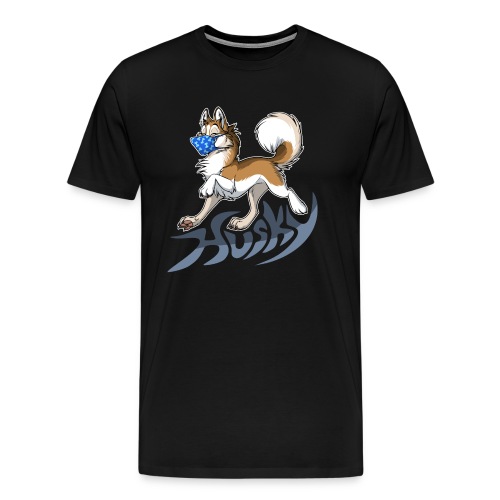 Masky Husky (mask / masked) - Men's Premium T-Shirt