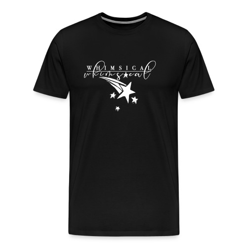 Whimsical - Shooting Star - Black and White - Men's Premium T-Shirt