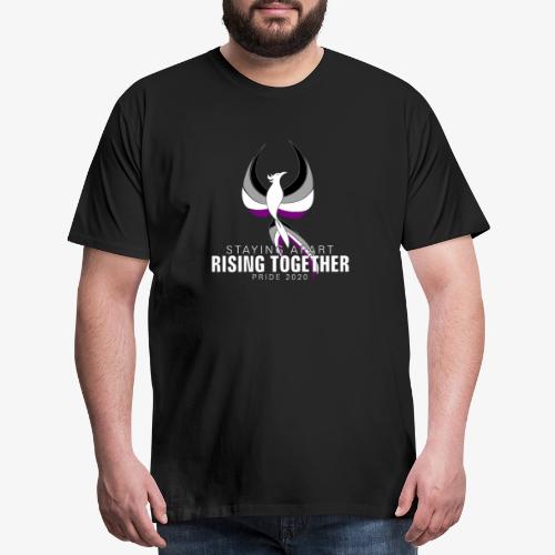 Asexual Staying Apart Rising Together Pride 2020 - Men's Premium T-Shirt