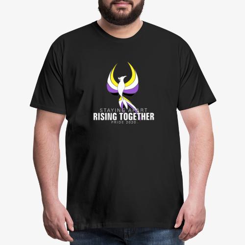Nonbinary Staying Apart Rising Together Pride - Men's Premium T-Shirt