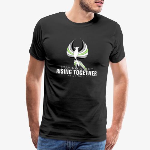 Agender Staying Apart Rising Together Pride 2020 - Men's Premium T-Shirt