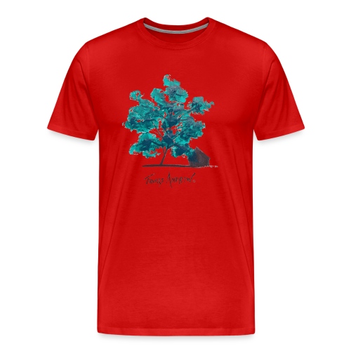 Teal Tree PNG - Men's Premium T-Shirt