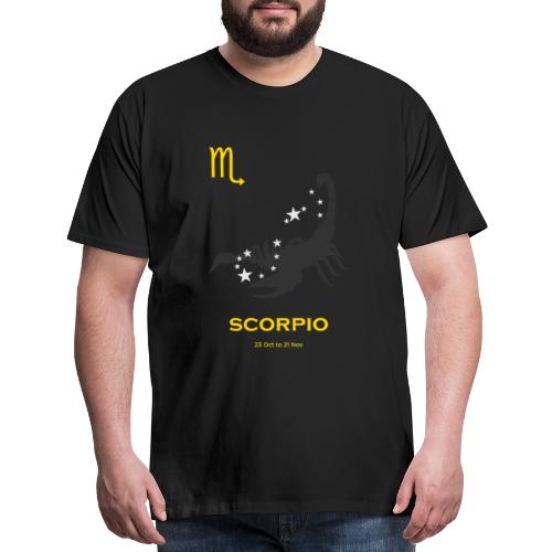 Scorpio zodiac astrology horoscope - Men's Premium T-Shirt
