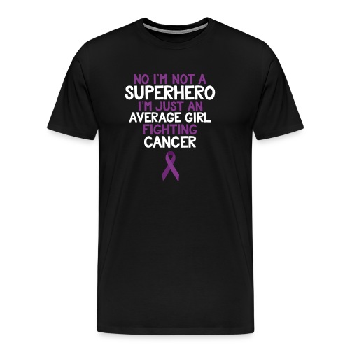 Cancer Fighter Superhero Girl - Men's Premium T-Shirt
