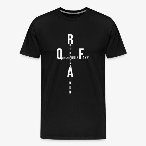 Rothy Quinlan foxy Aiden Zac quin logo - Men's Premium T-Shirt