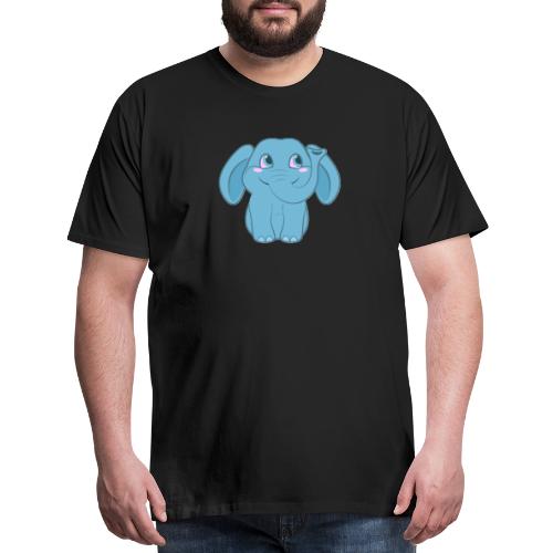 Baby Elephant Happy and Smiling - Men's Premium T-Shirt