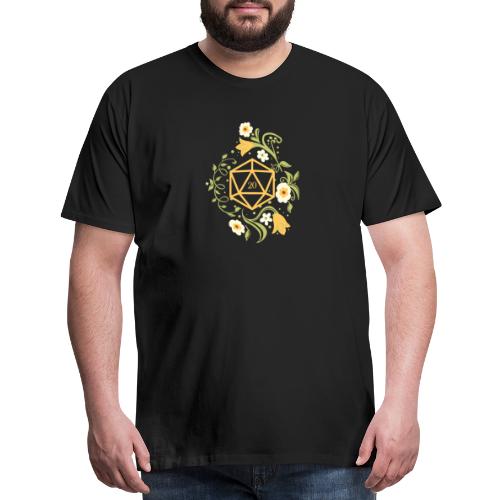 Polyhedral D20 Dice of the Druid - Men's Premium T-Shirt