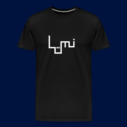 Lüminism logo, white - Men's Premium T-Shirt