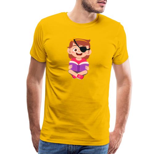 Little girl with eye patch - Men's Premium T-Shirt