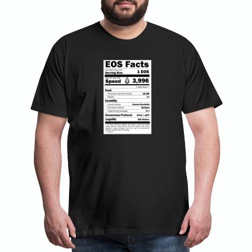 EOS NUTRITION FACTS T-SHIRT - Men's Premium T-Shirt