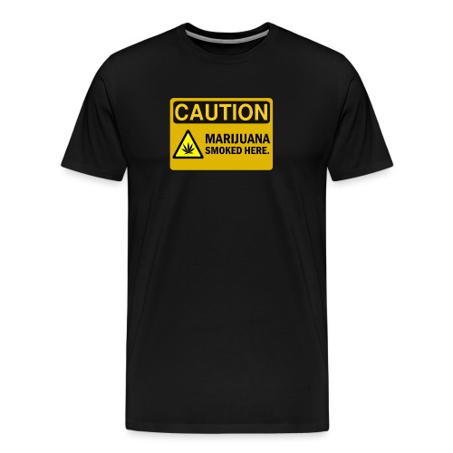 warning_sign_marijuana - Men's Premium T-Shirt