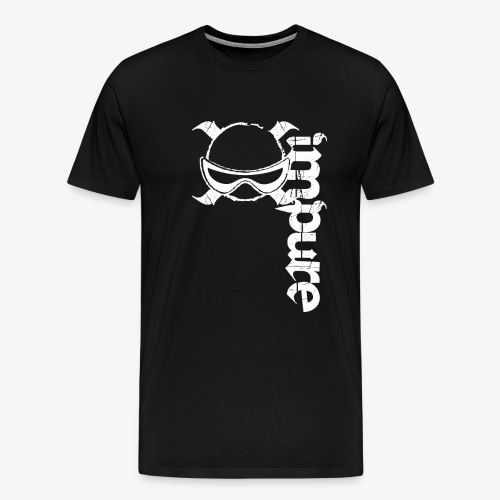 Impure FPV (White Vertical Logo) - Men's Premium T-Shirt