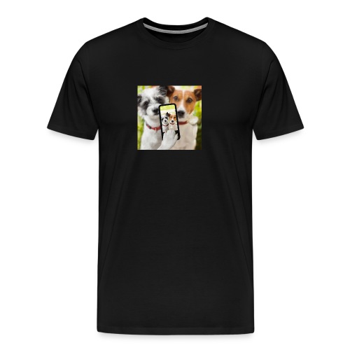 Dogs & Phone - Men's Premium T-Shirt