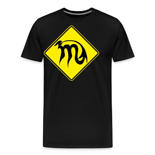 Australian Road Sign Scorpio symbol - Men's Premium T-Shirt