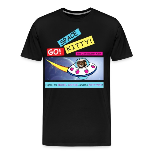 GO SPACE KITTY - Men's Premium T-Shirt