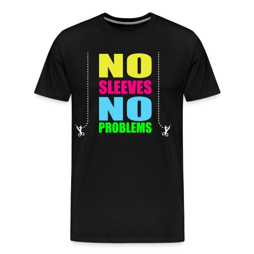 nosleevesneonwhite - Men's Premium T-Shirt