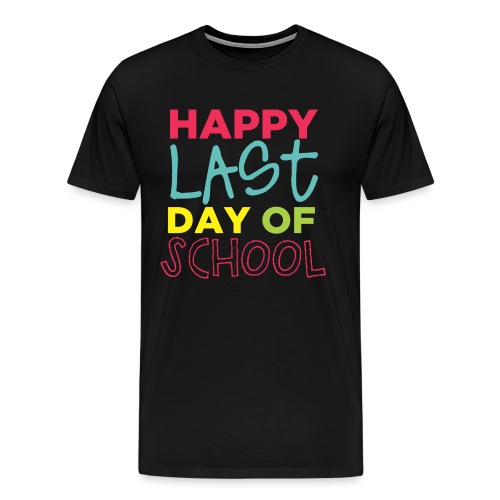 Happy Last Day Of School Peace Love Summer Break - Men's Premium T-Shirt
