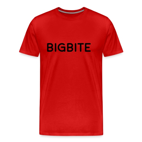 BIGBITE logo red (USE) - Men's Premium T-Shirt