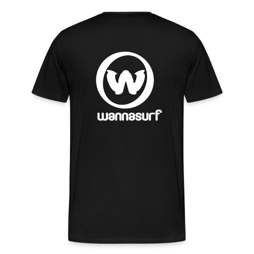 spreadshirtstickerwannasurffinal - Men's Premium T-Shirt