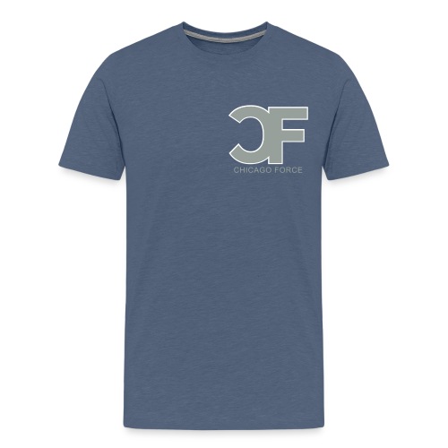 CF Logo Original vector w Chicago Force - Men's Premium T-Shirt