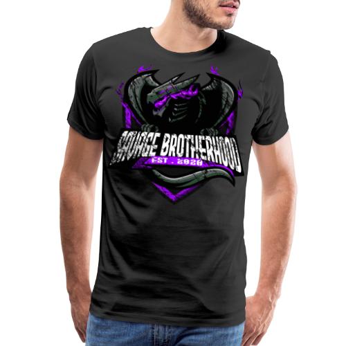 SAVAGE BROTHERHOOD Stamped Logo Purple - Men's Premium T-Shirt