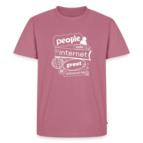 People Make the Interet Great - Blobby White - Men's Premium T-Shirt