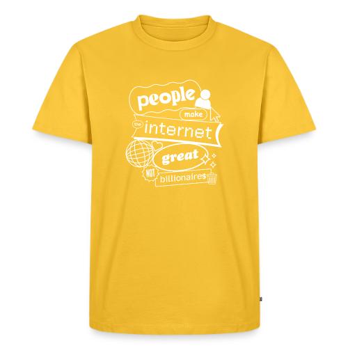 People Make the Interet Great - Blobby White - Men's Premium T-Shirt