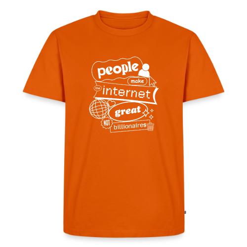 People Make the Interet Great - Blobby White - Men's Premium T-Shirt